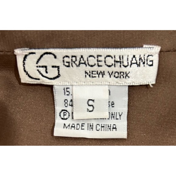 Grace Chuang Vintage Brown & White Zebra Print Open Blazer Jacket, Size Small - Picture 10 of 10